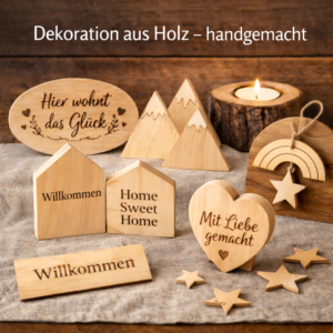 Dekoration aus Holz – handgemacht